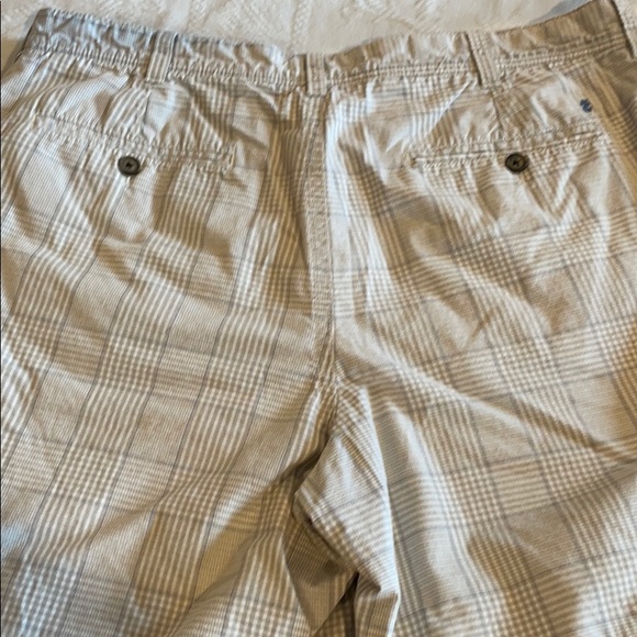 IZOD Cargo Shorts 38 Gray Blur Plaid - Picture 10 of 13